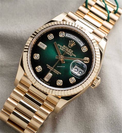 rolex green diamonds|Rolex day date 36 cost.